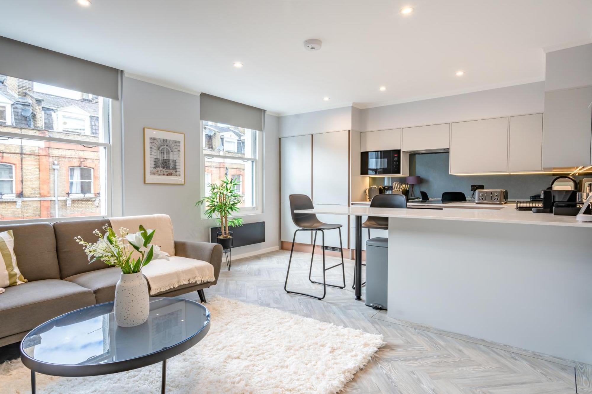Modern & Chic One Bedroom Apartments In Fitzrovia By Sojo Stay London Bagian luar foto